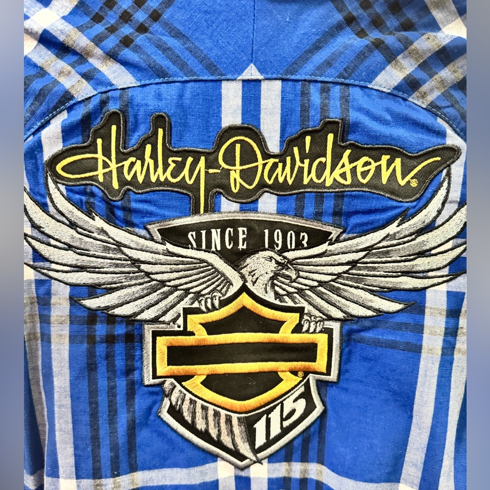 Harley-Davidson short sleeve snap from riding shirt Medium. Women’s